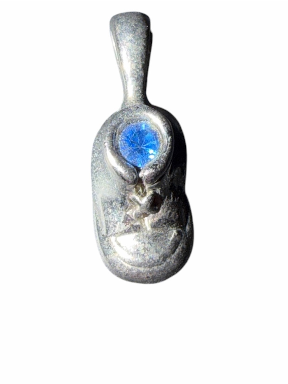 Sterling‎ Silver Blue shoe charm Pendant